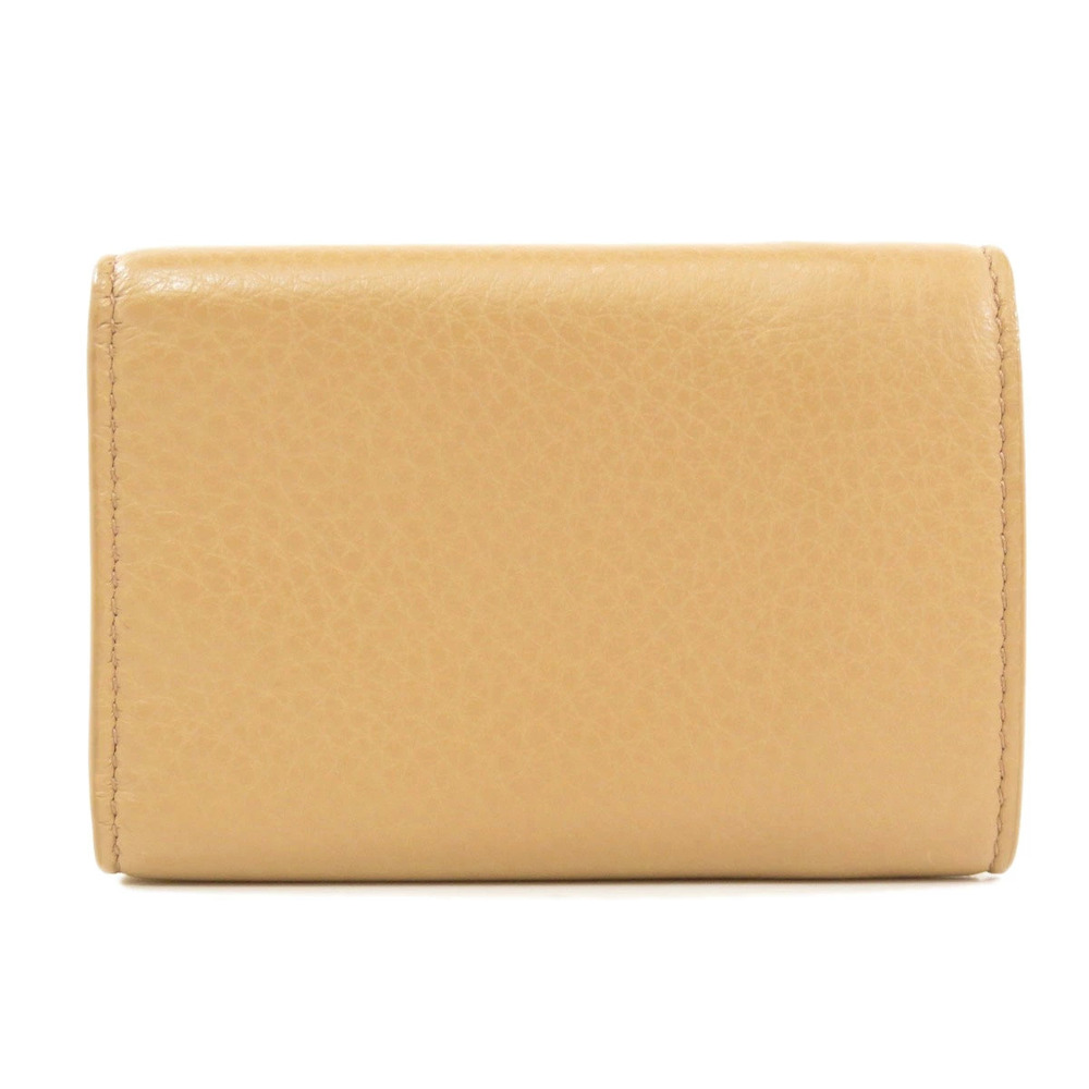 Balenciaga Wallet Paper fold Wallet Bi Leather Black